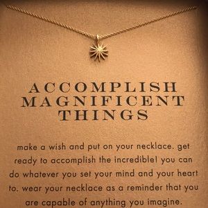 Starburst Dogeared necklace; gold